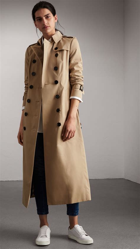 burberry long cotton gabardine trench coat|burberry trench coat asos marketplace.